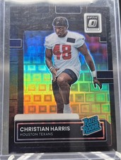 2022 Panini Donruss Optic Rated Rookie Black Pandora Christian Harris /25