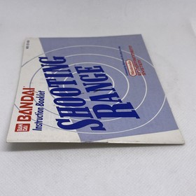 SHOOTING RANGE Nintendo NES Game Original 1989 BANDAI Instruction Manual ONLY