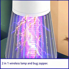Mosquito Zapper Killer Lamp Electric Rechargeable Bug Fly Insect Trap UV Light.