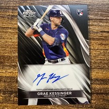 2024 Topps Chrome Black Grae Kessinger Base Rookie Auto #CBA-GK HOU Astros RC