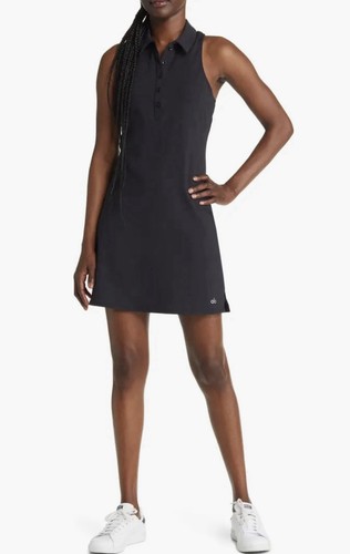 Alo Yoga Charmed Tennis Dress Black, Size Small
