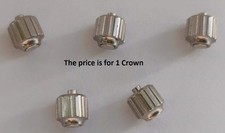 Omega Quartz Watch, 1 Steel Crown for 196.0200 or 196.200 NEW OLD STOCK