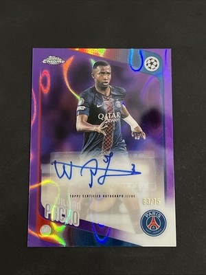 WILLIAN PACHO /75 Purple Lava Auto - 2026 Topps Chrome UCC - PSG