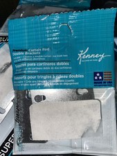 Kenney Double Silver Curtain Rod Bracket 2-Pack KN852 Kenney KN852