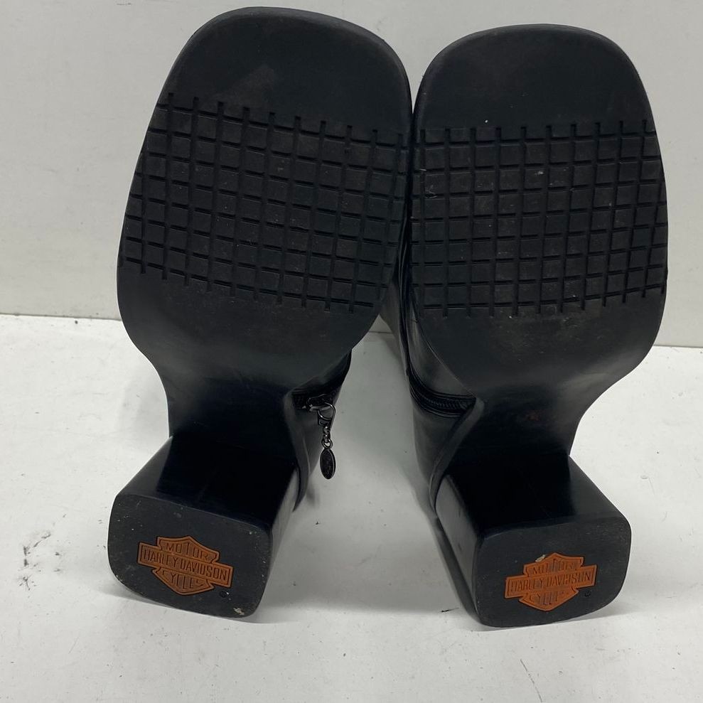 Harley-Davidson Black Solid Ankle Boot Boot Women… - image 4