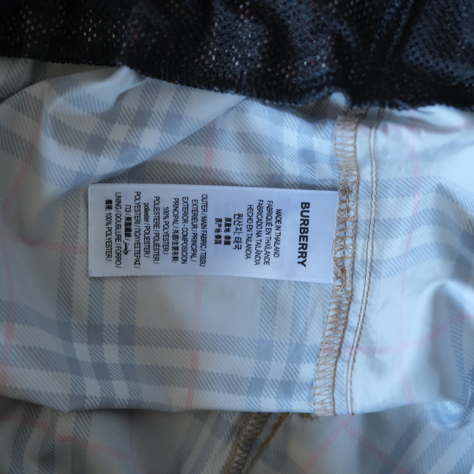 Burberry Swim Shorts Mens Tan Vintage Check Designer Large Trunks image 5