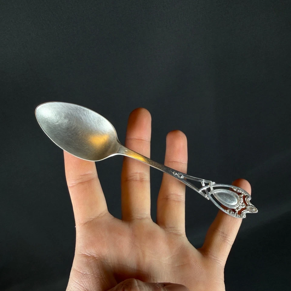 4x colheres de chá Monticello de prata esterlina RLB antiga Pat 28 de janeiro 08 67g - Imagem 2 de 4