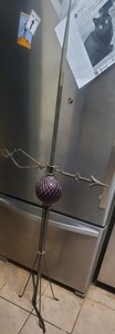 Antique 60-78"  Copper Lightning Rod And Blue Ball With Weathervane