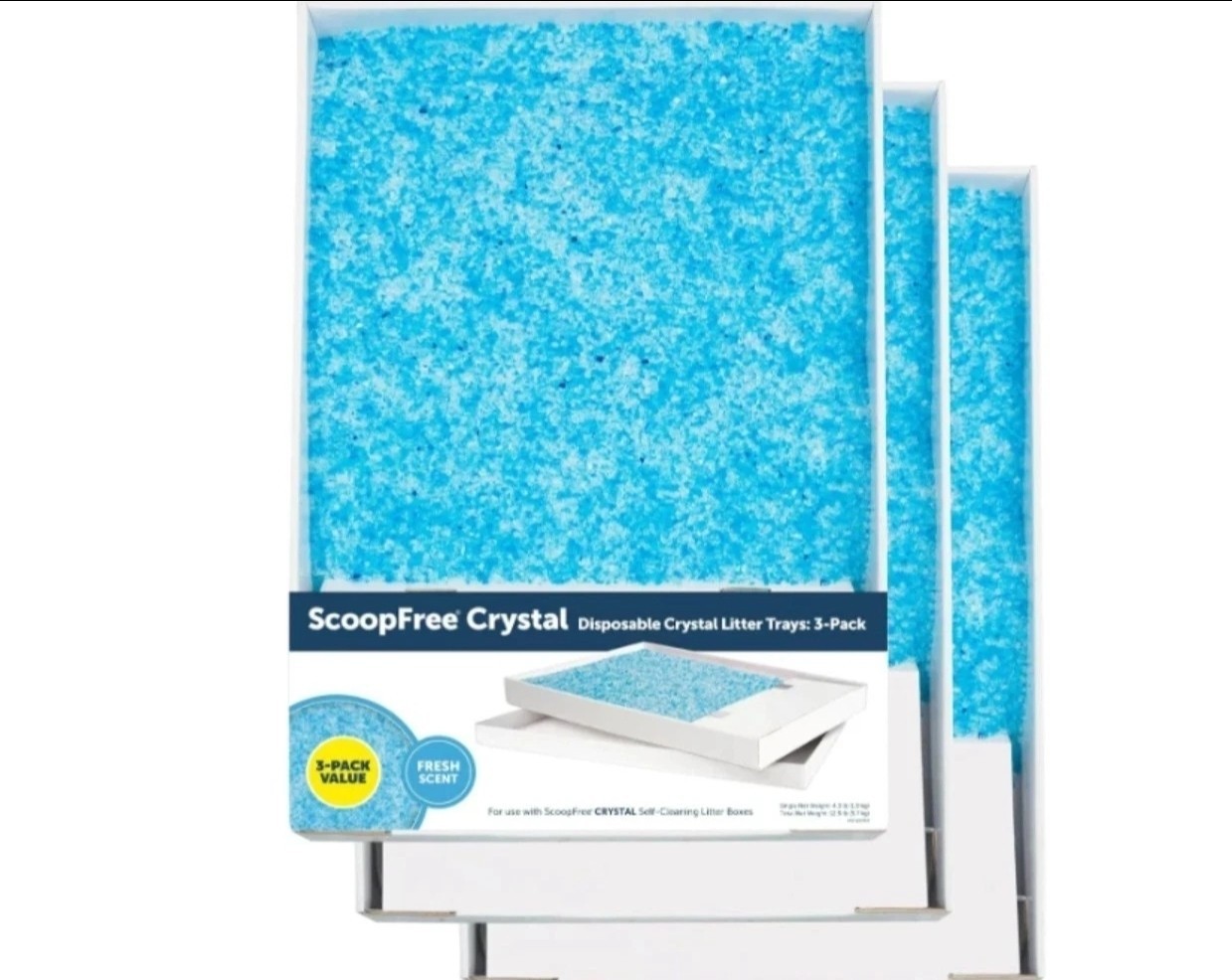 PetSafe ScoopFree Crystal Litter Tray Refill - Fresh Scent -
