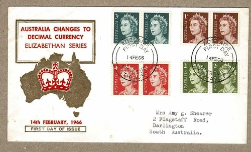 Australia 1966 ACCA Pairs of QEII FDC Cover