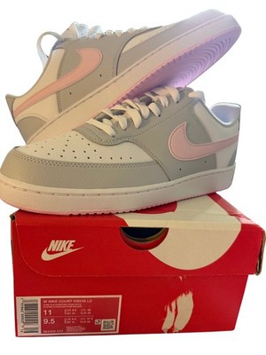 Nike Court Vision Lo Pure Platinum/Pink Foam-White Size 11 Womens E008