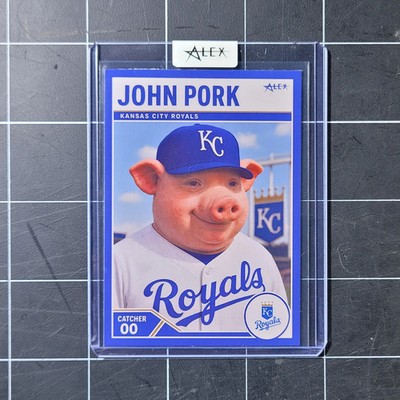 John Pork Royals Art Parody Card - TheAlexStudio - Blue Border Parallel