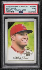 2019 Bowman Platinum Wal-Mart Gallery Preview Mike Trout #GP-MT PSA 9 MINT 7xr