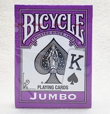 Purple Bicycle Jumbo Index 1-Deck of Playing Cards - Rider Back Poker Size