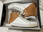Diesel S-Emerald Men's High-Top Leather Sneakers White/Brown Zip US 10.5 — photo 2