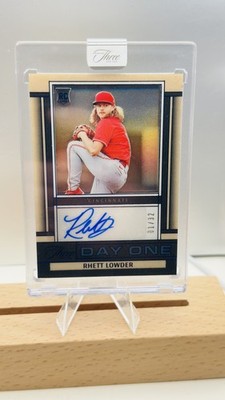 2025 Panini Three and Two #DOA-RLD Rhett Lowder Day One Autographs Blue #/32