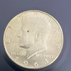 1964 D Kennedy Half Dollar AU