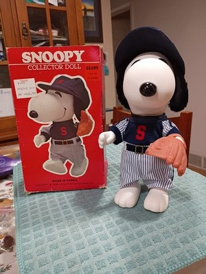 SNOOPY COLLECTOR DOLL ヴィンテージ ぬいぐるみ Vintage 1958 Snoopy Baseball Player Collector Doll 8 1/2