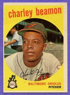 1959 Topps Charlie Beamon #192 Orioles High Grade NM