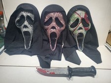 Pink Ghost Face Mask Knife Set Scary Scream Style Role Playing Fun World