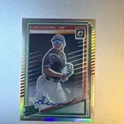 Slade Caldwell Auto 2025 Panini Donruss Optic Silver Prizm Rated Prospect No.112