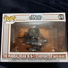 Funko POP Rides Star Wars the Mandalorian - Mandalorian In N1 Starfighter Nº 670
