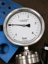 Stewarts Diaphragm Pressure Gauge -1 to 4 Bar 160mm Industrial Process Gauge