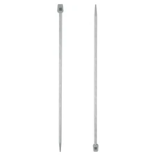 2Pcs 4.5mm Stainless Steel Single Pointed Knitting Needles, 9.84" Length