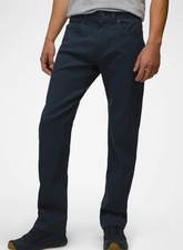 Prana Brion Hiking Pants II Mens 38x30 Blue Stormy Night Straight Leg NWT Casual
