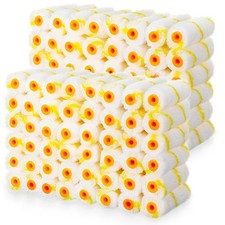 400 Pieces 4 Inch Mini Paint Roller Cover Bulk Small Microfiber 1/2" Nap for ...