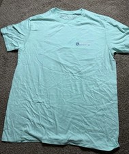 Magellan Outdoors Short Sleeve Fishing Shirt Blue Green Adult Size Large