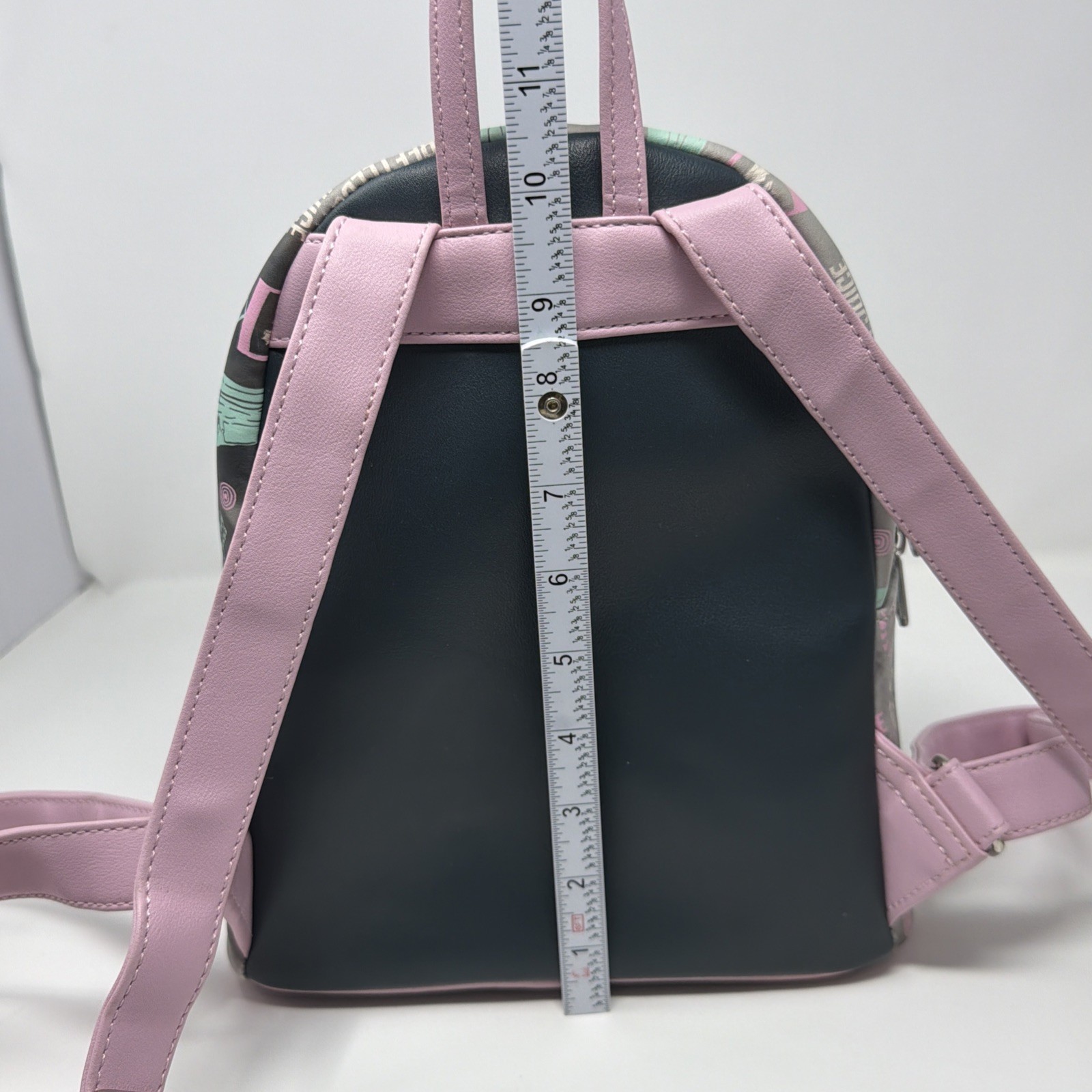 Loungefly Beetlejuice Mini Backpack Ghost Print F… - image 14