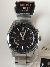 new SEIKO Astron SBXB085 8X22 GPS Solar Titanium Dial Watch