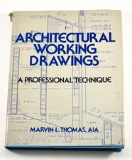 Architectural Working Drawings by Marvin Thomas (1978, First Edition, Hardcover)