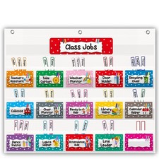 Class Jobs Pocket Chart for ClassroomTeacher's Helper Classroom Management Po...