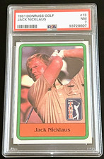 1981 DONRUSS GOLF #13 JACK NICKLAUS ROOKIE RC PSA 7 NEW SLAB CENTERED