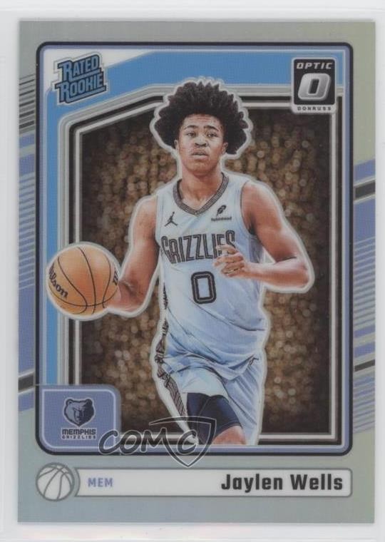 2024-25 Panini Donruss Optic Rated Rookie Holo Prizm Jaylen Wells #252 1u6