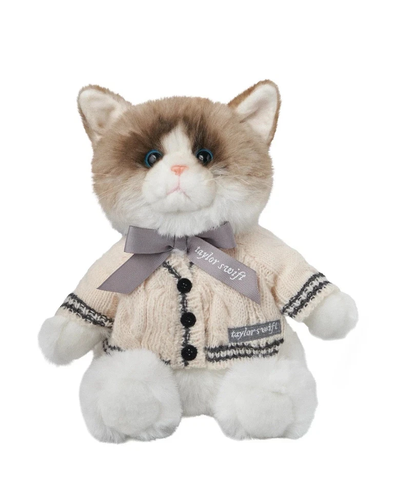 'FRIYAY22' 22% OFF | Taylor Swift - Folklore Album Cardigan Plush Cat ✅ IN HAND - image 2 of 2