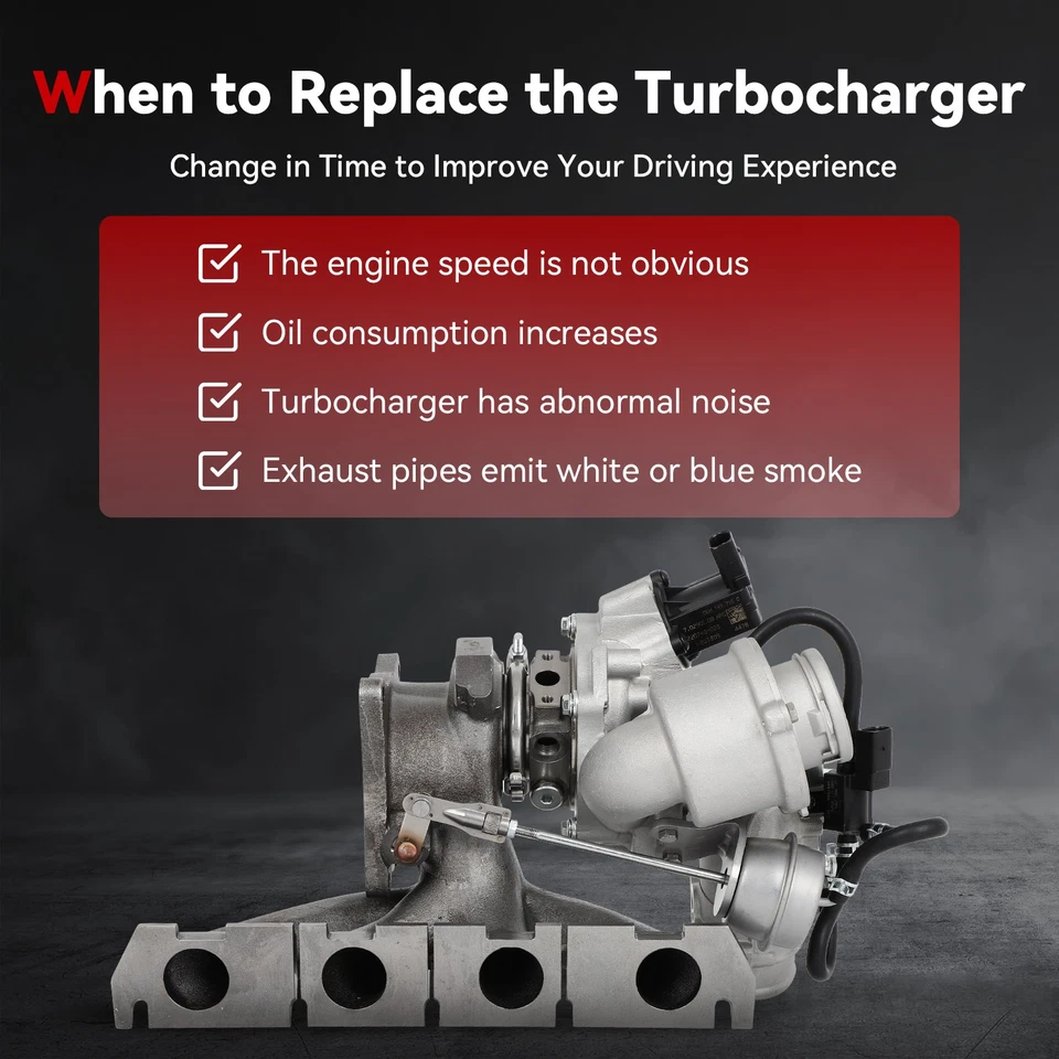 Upgrade Turbocharger For 2007 08-2009 Volkswagen Eos 2.0T Base Comfortline 2.0L Foto 4 de 4