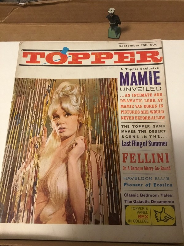 TOPPER  1964 MAMIE VAN DOREN COVER Fellini Interview Havelock Ellis
