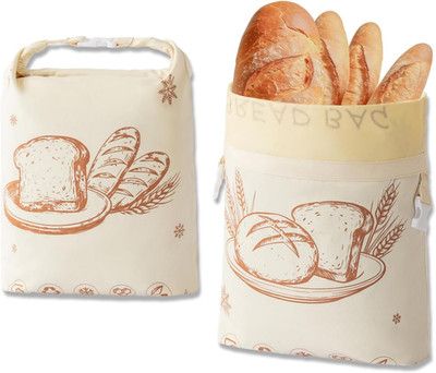 Reusable Beeswax Bread Bags for Homemade Bread & Sourdough, 2 Pack XL 17×13 in N