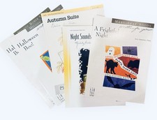 Halloween Fall Piano Sheet Music Lot 5 Early Elementary Solos Bober Leaf
