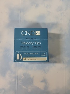 CND Velocity Nail Tips - CLEAR Size 10