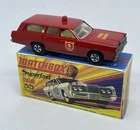 Lesney Matchbox 55 Custom SF Wheels Mercury Fire Chief With Repro Box