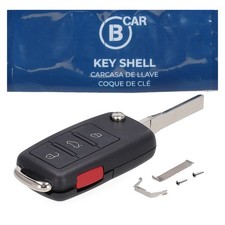 B CAR Schlüsselgehäuse 3-Tasten für VW PASSAT B2 B3 B4 B5 B6 B7 POLO 4 5 TIGUAN
