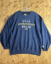 VINTAGE UCLA Bruins Sweatshirt Mens 2XL Navy Blue Starter Crewneck XXL Sweater