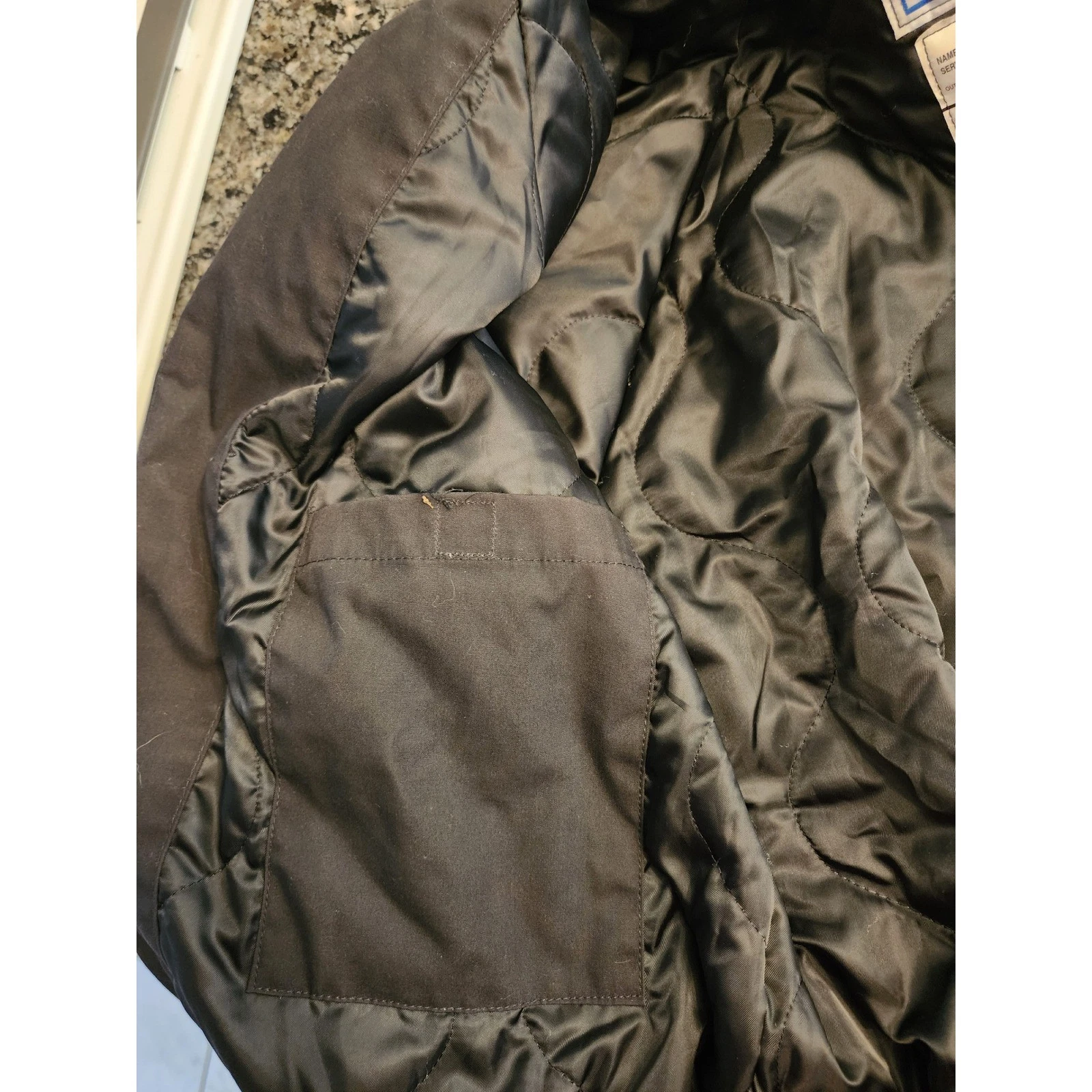 US Navy Utility Jacket Black DSCP Quarterdeck Collection Bomber Workwear image 7
