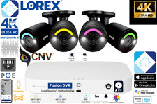 Lorex Fusion 4K NVR 16 Camera Capable 8 Wired  8 Fusion 2TB Wired  4 Cameras   
