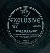 78tk-R&B-EXCLUSIVE 234-Johnny Moore;s 3 Blazers-(Bobby Sox Blues/Falling in love