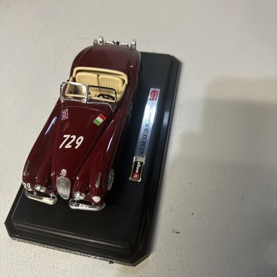 1/24 Bburago Jaguar XK 120 Roadster 1948 1000 Miglia NEW Diecast w/Original Box 